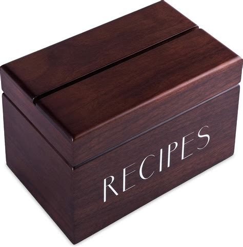 recipe file box stainless steel|Amazon.com: Recipe File Box.